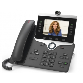 CP-8865-K9 Cisco IP видеотелефон, 5 линий, WIFI, 2 x GE RJ-45, Color LCD 800х480, гарнитура RJ-9 CP-8865-K9 Cisco IP видеотелефон, 5 линий, WIFI, 2 x GE RJ-45, Color LCD 800х480, гарнитура RJ-9