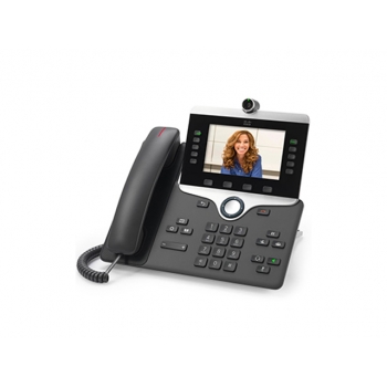 CP-8865NR-K9 Cisco IP видеотелефон, 5 линий, WIFI, 2 x GE RJ-45, Color LCD 800х480, гарнитура RJ-9 CP-8865NR-K9 Cisco IP видеотелефон, 5 линий, WIFI, 2 x GE RJ-45, Color LCD 800х480, гарнитура RJ-9