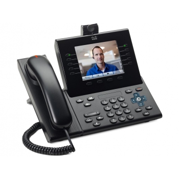 CP-9951-C-CAM-K9 Cisco IP видеотелефон, 5 линий, 2 x GE RJ-45, Color LCD 640х480, SIP, PoE CP-9951-C-CAM-K9 Cisco IP видеотелефон, 5 линий, 2 x GE RJ-45, Color LCD 640х480, SIP, PoE