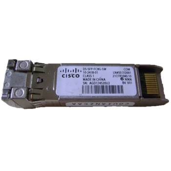 DS-SFP-FC8G-SW Cisco оптический SFP+ трансивер MMF, 850nm, до 550м DS-SFP-FC8G-SW Cisco оптический SFP+ трансивер MMF, 850nm, до 550м