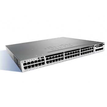 WS-C3850-48U-L Cisco Catalyst сетевой UPoE коммутатор на 24 x GE RJ-45 (800W), LAN Base WS-C3850-48U-L Cisco Catalyst сетевой UPoE коммутатор на 24 x GE RJ-45 (800W), LAN Base