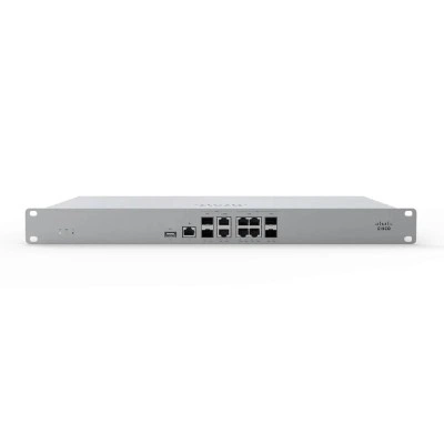 Шлюз безопасности Cisco Meraki MX105-HW, семейство: MX105, lan/ethernet: 4 × RJ45 1 Гбит/с и 2 × SFP+ 10 Гбит/с, исполнение: Стоечный корпус 1U