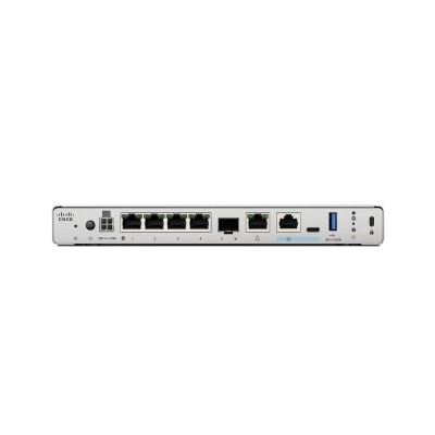 Межсетевой экран Cisco CSF220-TD-K9, 4 × 1000BASE-T + 1 × 1G SFP, Cisco Secure Firewall Threat Defense, Компактный настольный