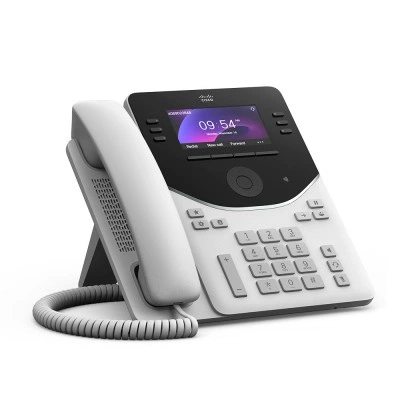 IP-телефон Cisco DP-9851-L-K9=, серия: Cisco Desk Phone 9800, 2 × 10/100/1000BASE-T, 3,7 дюйма, цветной LCD с подсветкой