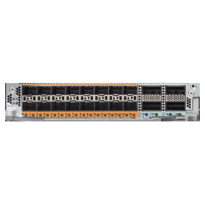 Портовый модуль Cisco 8K-MPA-16Z2D, совместимое шасси: Cisco 8712-MOD-M, формат установки: 1 слот MPA, конфигурация: 16 × SFP56 и 4 физических QSFP-DD Портовый модуль Cisco 8K-MPA-16Z2D, совместимое шасси: Cisco 8712-MOD-M, формат установки: 1 слот MPA, конфигурация: 16 × SFP56 и 4 физических QSFP-DD