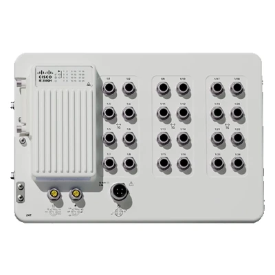 Промышленный коммутатор Cisco IE-3500H-24T-A, серия: Cisco IE3500 Heavy Duty, Cisco IOS XE, порты и скорости: 24 × 10/100/1000 M12 X-coded
