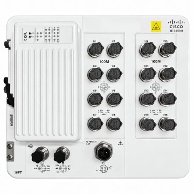 Промышленный коммутатор Cisco IE-3400H-16FT-E, серия: Cisco Catalyst IE3400 Heavy Duty, На стену или панель, исполнение: Фиксированный настенный коммутатор Промышленный коммутатор Cisco IE-3400H-16FT-E, серия: Cisco Catalyst IE3400 Heavy Duty, На стену или панель, исполнение: Фиксированный настенный коммутатор