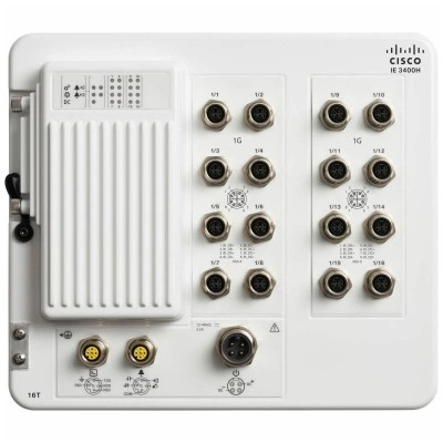 Промышленный коммутатор Cisco IE-3400H-16T-E, серия: Cisco Catalyst IE3400 Heavy Duty, На стену или панель, исполнение: Фиксированный настенный коммутатор