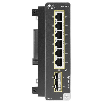 Модуль расширения Cisco IEM-3300-6T2S=, серия: Cisco IEM-3300, тип: Боковой модуль расширения, spare, совместимые базы: IE3300 и IE3400 Модуль расширения Cisco IEM-3300-6T2S=, серия: Cisco IEM-3300, тип: Боковой модуль расширения, spare, совместимые базы: IE3300 и IE3400