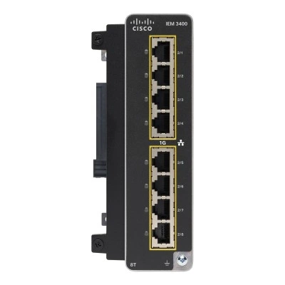 Модуль расширения Cisco IEM-3400-8T=, серия: Cisco IEM-3400, тип: Боковой модуль расширения, spare, совместимые базы: IE-3400-8T2S и IE-3400-8P2S Модуль расширения Cisco IEM-3400-8T=, серия: Cisco IEM-3400, тип: Боковой модуль расширения, spare, совместимые базы: IE-3400-8T2S и IE-3400-8P2S