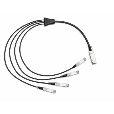 Разветвительный кабель Cisco QSFP-4SFP25G-CU5M, номинальная протяжённость кабеля: 5 м, соединитель общей линии: Один QSFP28, соединители ответвлений: Четыре SFP28