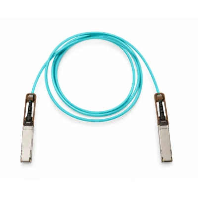 Кабель AOC Cisco QDD-400-AOC2M, скорость ethernet: 400G, фиксированная длина: 2 м, окончания: Два присоединённых QSFP-DD