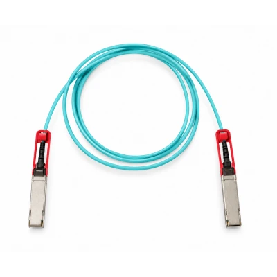 Кабель AOC Cisco QDD-400-AOC10M, скорость ethernet: 400G, фиксированная длина: 10 м, окончания: Два присоединённых QSFP-DD Кабель AOC Cisco QDD-400-AOC10M, скорость ethernet: 400G, фиксированная длина: 10 м, окончания: Два присоединённых QSFP-DD