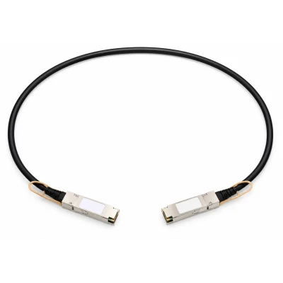 Кабель DAC Cisco QSFP-100G-CU1M, номинальная длина соединения: 1 м, кабельная конструкция: Пассивный медный twinax DAC, формат закреплённых окончаний: Два QSFP28