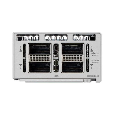 Сетевой модуль Cisco C9300X-NM-4C, серия базовой платформы: C9300X, тип портов: QSFP+/QSFP28, скоростные режимы: 40/100 Гбит/с Сетевой модуль Cisco C9300X-NM-4C, серия базовой платформы: C9300X, тип портов: QSFP+/QSFP28, скоростные режимы: 40/100 Гбит/с