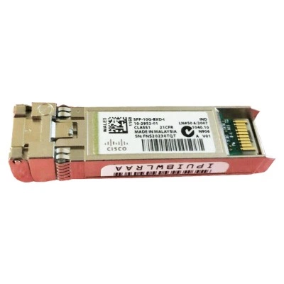 Оптический трансивер Cisco SFP-10G-BXD-I, SFP+, скорость передачи данных: 10 Гбит/с, стандарт оптического интерфейса: 10GBASE-BX10-D