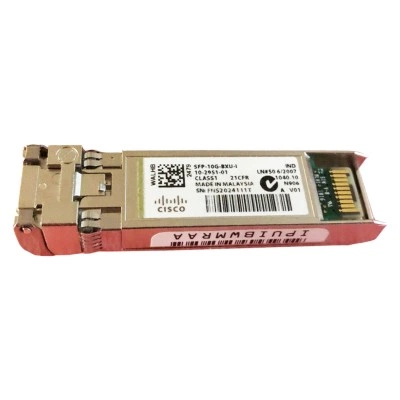 Оптический трансивер Cisco SFP-10G-BXU-I, SFP+, скорость передачи данных: 10 Гбит/с, стандарт оптического интерфейса: 10GBASE-BX10-U Оптический трансивер Cisco SFP-10G-BXU-I, SFP+, скорость передачи данных: 10 Гбит/с, стандарт оптического интерфейса: 10GBASE-BX10-U