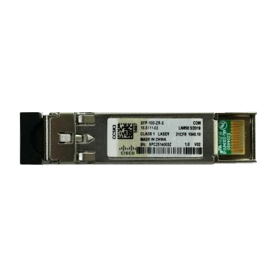 Оптический трансивер Cisco SFP-10G-ZR-S, SFP+, класс исполнения: S-Class, скорость передачи данных: 10 Гбит/с Оптический трансивер Cisco SFP-10G-ZR-S, SFP+, класс исполнения: S-Class, скорость передачи данных: 10 Гбит/с