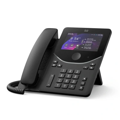 IP-телефон Cisco DP-9871NR-K9=, модель: Desk Phone 9871, цвет: Carbon Black, экран: 5 дюймов, 1280 × 720, сенсорный IP-телефон Cisco DP-9871NR-K9=, модель: Desk Phone 9871, цвет: Carbon Black, экран: 5 дюймов, 1280 × 720, сенсорный