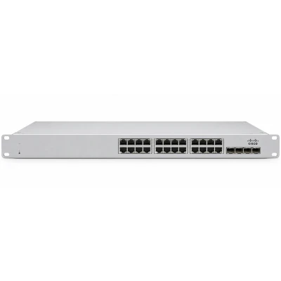 Коммутатор Cisco Meraki MS150-24P-4X, 1U, семейство: MS150, медные подключения: 24 × RJ45 1 Гбит/с